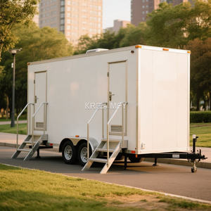 Toilettes portables pour événements spéciaux 2025, toilettes VIP et douches, remorques avec toilettes montées, remorque de toilettes à vendre - Product Image 1
