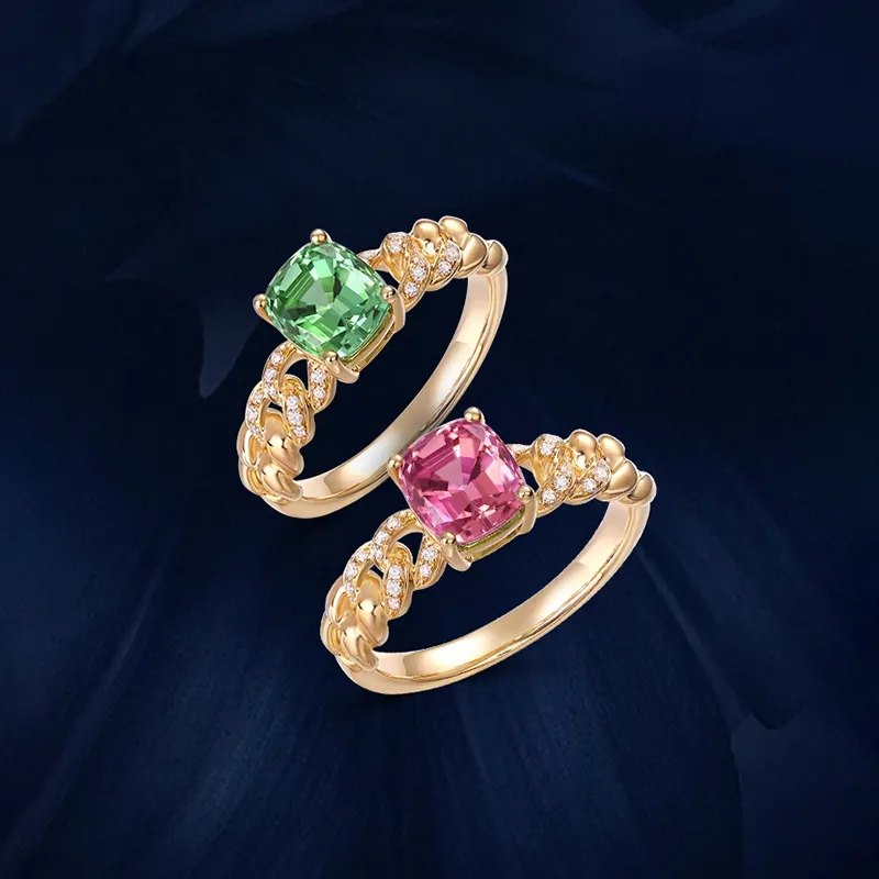 Jahrestag Verlobung Hochzeit Labor angewachsen Edelsteine Ringe 9K weißes Gold Edelsteine Ringe der erste Schmuck einfache Frauen Ringe