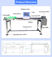 Hoge snelheid 6-spuitmonden eieren vervaldatum code nummer online inkjetprinter eieren markering codering stempel printmachine
