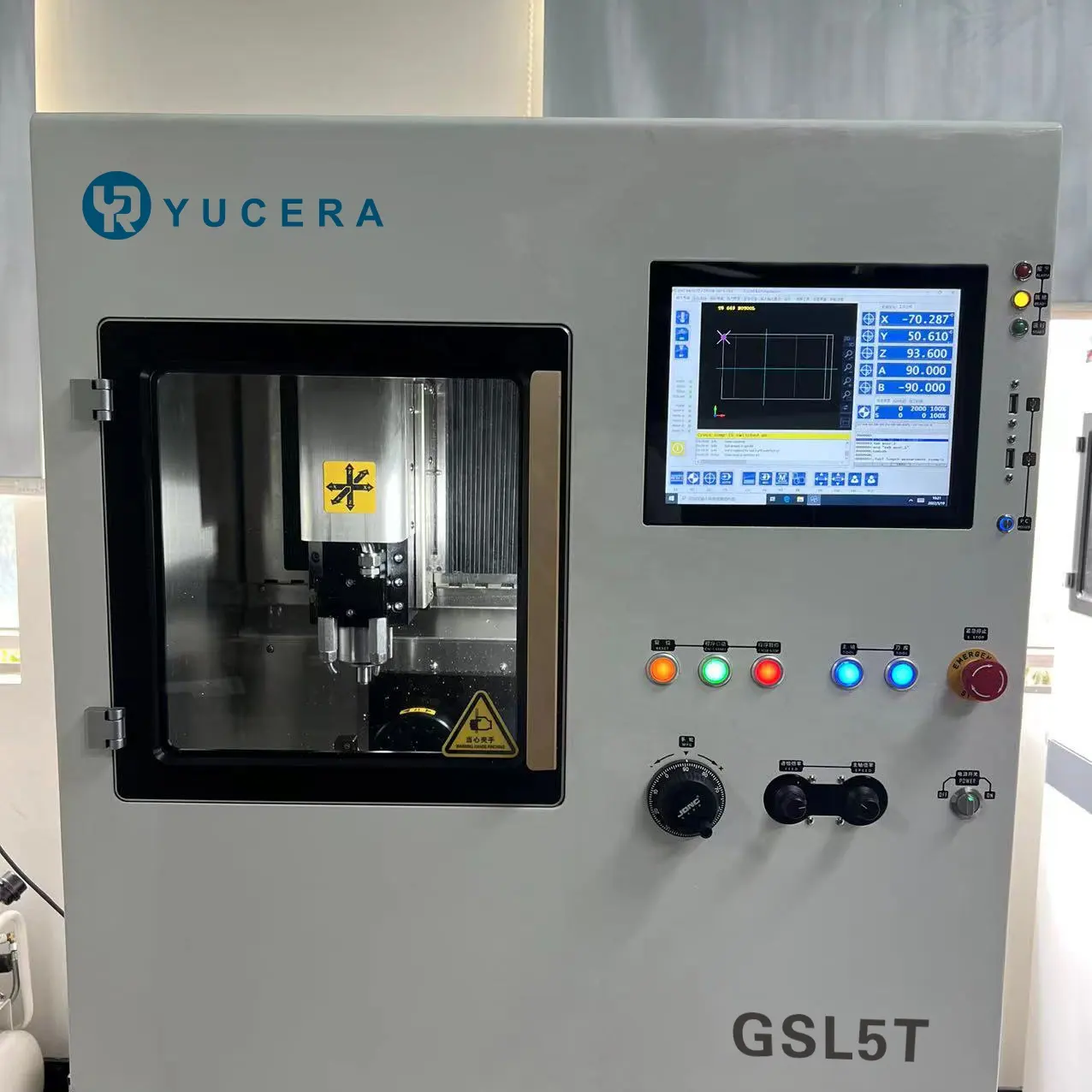Yucera GSL 5t kim loại Máy phay Zirconia 5 trục CAD cam Máy phay cho phòng thí nghiệm nha khoa hoặc nha khoa nhà máy