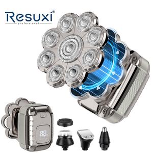 Afeitadora Eléctrica Resuxi 9900 para Hombre, Impermeable IPX6, Cabezal de Afeitado Magnético 9D, Pantalla LCD, Afeitadora Rotativa, Kit de Aseo para Barba - Product Image 1