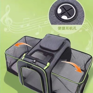 Free Sample Wholesale Customise Luxury Pet <b>Dog</b> <b>Carrier</b> Breathable Mesh Expandable <b>Backpack</b> <b>Dog</b> Large Hunderucksack - Product Image 3