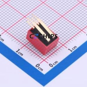 DSDA02LHGETR DIP Switch Switch Single Pole Single Throw 2 PC Pin 2.54mm - Product Image 2