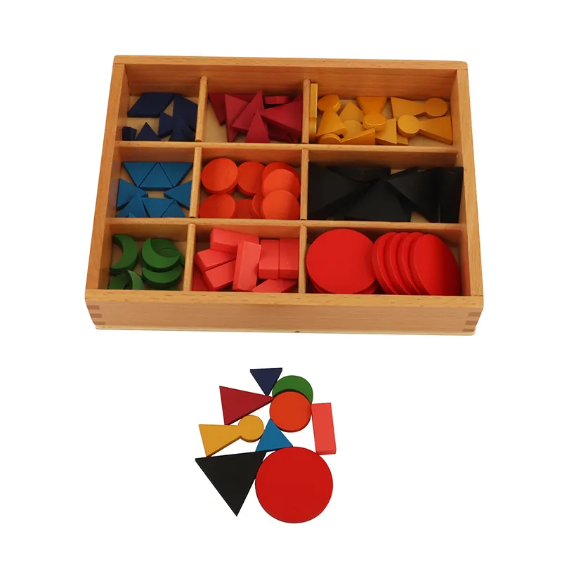 LA040 Basic Wooden Grammar Symbols with Box montessori language material educational wooden toys for kids baby