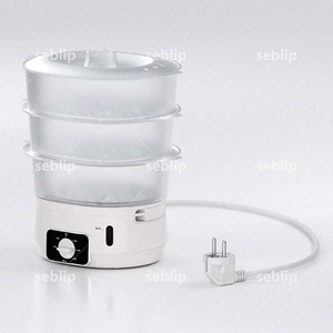 Vaporera Eléctrica Multifuncional de 3 Niveles, Diseño Libre de BPA de 13L, Potencia de 800W y Temporizador de 60 Minutos, Estructura Plegable que Ahorra Espacio - Product Image 1