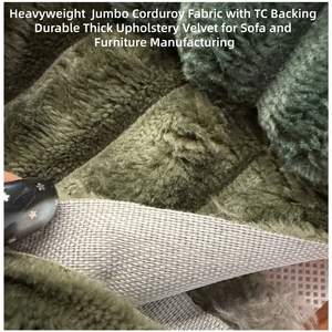 2.5 सेमी वाल्स जंबो कॉर्डरोय कपड़े के साथ टी सी बैकिंग टिकाऊ मोटी असबाब मखमल मखमली - Product Image 6