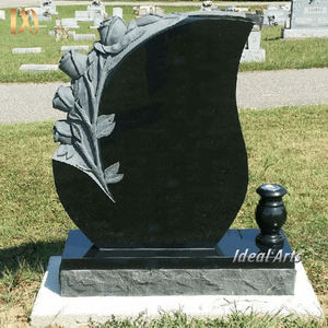 Lapide in Granito Nero <span class=keywords><strong>Albero</strong></span> <span class=keywords><strong>della</strong></span> <span class=keywords><strong>Vita</strong></span> con Foto Incisa Personalizzata per Cimitero - Product Image 6
