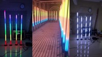 Tubo LED RGB 360 con Control Inalámbrico por Software DMX512 IP65, Luz Matricial de Alto CRI 90