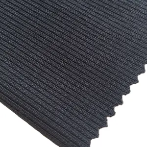 most high quality polyester spandex rib knitting single jersey fabric