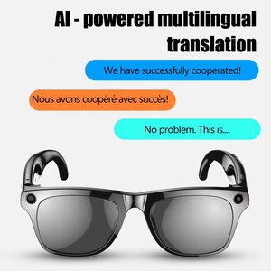 แว่นตาอัจฉริยะสีดำพร้อมบลูทูธ กล้อง 12 ล้านพิกเซล ลำโพงแบบเปิดหู บันทึกวิดีโอ - Product Image 6