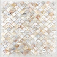 Tissu brocart mosaïque en écailles de poisson en acrylique 100% ignifuge tricoté pour les murs de la cuisine, de la salle de bain et du salon