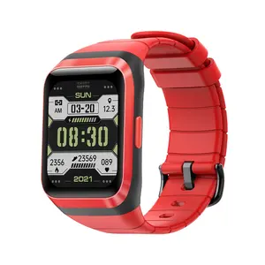 Relógio inteligente com gps, gps + agps + wifi + lbs, smartwatch esportivo à prova d' água ip68 com 6 peças