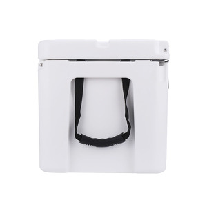 Customized 35QT Large Capacity Rotomolded Plastic Thermal Insulated Wheeled Cooler <strong>Box</strong> for Traveler Use - Product Image 4