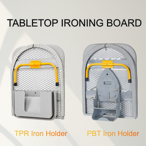 Petite <span class=keywords><strong>planche</strong></span> à <span class=keywords><strong>repasser</strong></span> portable de table avec support pour fer à <span class=keywords><strong>repasser</strong></span> et housses 100 % coton résistantes à la chaleur, outils à cadre en acier - Product Image 3