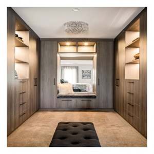 Armoire minimaliste Walk-In, couleur bois, armoire multi-espaces de rangement - Product Image 6