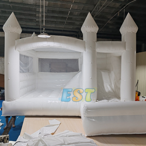 Château gonflable blanc, maison gonflable de saut pour mariage, prix d'usine, vente en gros - Product Image 5