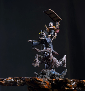 ของสะสมรูปปั้นสัตว์ประหลาดจีนเจียงซื่อ - รูปปั้นแวมไพร์เรซิ่นขนาด 22 ซม. สำหรับตกแต่งวันฮาโลวีน - Product Image 2