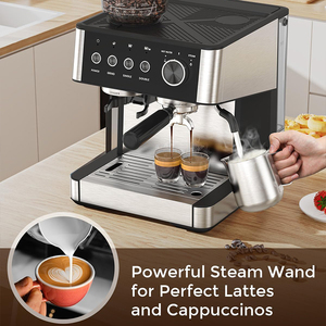 Nouvelle <span class=keywords><strong>machine</strong></span> <span class=keywords><strong>à</strong></span> <span class=keywords><strong>café</strong></span> <span class=keywords><strong>professionnelle</strong></span> <span class=keywords><strong>à</strong></span> pompe 15 bars, manuelle et automatique, <span class=keywords><strong>avec</strong></span> moulin intégré - Product Image 6