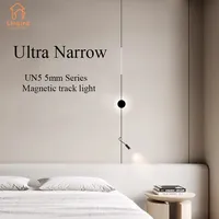 Rail lumineux magnétique LED ultra-fin 5 mm 24 V au design moderne pour les fêtes, garantie 3 ans