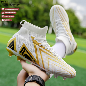 <span class=keywords><strong>Chaussures</strong></span> <span class=keywords><strong>de</strong></span> football professionnelles personnalisées à crampons hauts, crampons cassés, logos personnalisés, vente directe d'usine, unisexe, printemps été - Product Image 2