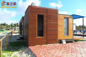 บ้านคอนเทนเนอร์แบบเคลื่อนย้ายได้และร้านขายภาชนะแบบพับได้พร้อมห้องครัวและห้องน้ำในจีน - Product Image 4