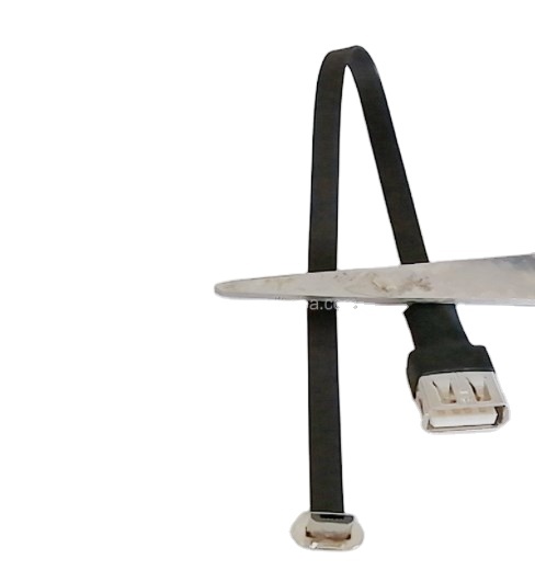 Customized OEM ODM Flat Ultra Thin Down Angle Micro Type C USB 90 Degree to USB a Male FPC Ribbon Data Charging Cable