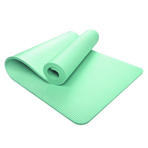 High Quality 10mm Thick NBR Non-Slip Fitness <b>Yoga</b> <b>Mat</b> Custom Logo Printing Factory Wholesale - Product Image 1