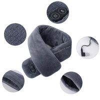 Women's Warm Winter USB Heated Hot Scarf Snood Collar Gift Female Plush Heating Massage Neck Warmer for Ladies Neckwarmer Shawl