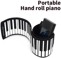 Roll Up Piano Silicone Roll Up Piano Pour Enfant Instruments De Musique Pliant Doux Électronique Orgue Piano Clavier