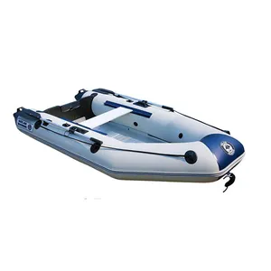 Bateau d'assaut gonflable de 4 personnes, en aluminium, vitesse gonflable au sol, en PVC, pliable, pour sauvetage, Rafting, accessoire de navigation, norme CE