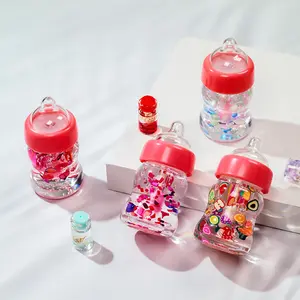 High Quality Super Cute Glossy Lipgloss Baby Bottle Shape Custom Logo Lipgloss