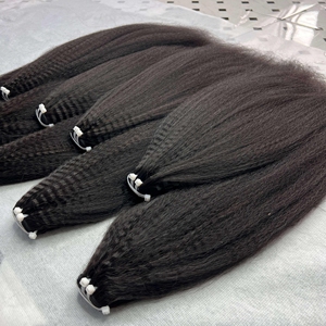Perruque frontale en dentelle HD 13x6, cheveux humains bruts non traités, texture raide crépue, pour femmes noires, fournisseur d'usine OEM Vietnam - Product Image 1