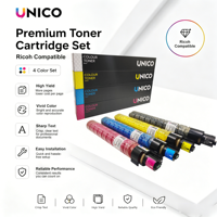 Cartouche de toner couleur UNICO IM C4500 compatible avec l'imprimante laser Ricoh Lanier Savin IM C4500 C5500 C6000