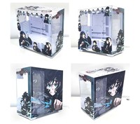 Boîtiers de PC de bureau ATX sur mesure sur le thème de l'anime, tours transparentes avec vue sur la mer, prise arrière avec ventilateurs en stock