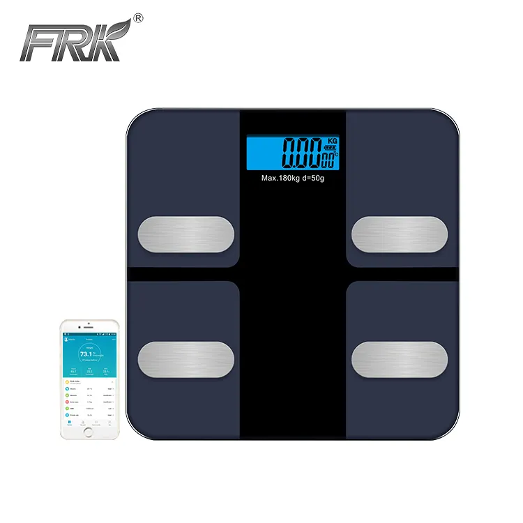 Salud conciencia diente azul LCD Digital USB recargable balanza electrónica hogar salud escala