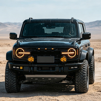 Phares de voiture KGKB pour Ford Bronco 2021-2025 – Ensemble de phares avant améliorés avec lentille de projecteur LED, accessoires Plug and Play