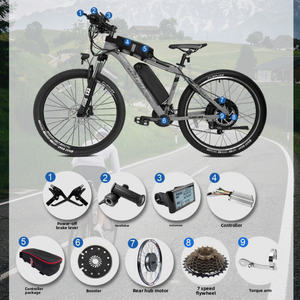 Kit de conversión de bicicleta eléctrica 72V 3000W con batería de motor Mtx y freno de llanta trasera con pantalla LCD - Product Image 6