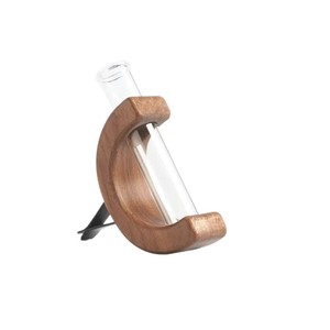 Vase pour aérateur de voiture, support de fleurs hydroponiques en bois pour la décoration intérieure de voiture - Product Image 5