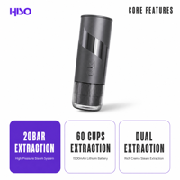 Cafetière électrique rechargeable pour le camping, la caravane, le pique-nique, la chambre d'hôtel et la dortoir - Design compact, prête à être transportée