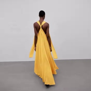 เดรสผ้าลินินทรงปล่อยพลิ้วสวยหรูสำหรับผู้หญิง ลดราคาพิเศษ คุณภาพสูง เหมาะสำหรับใส่ลำลองในฤดูร้อน - Product Image 3