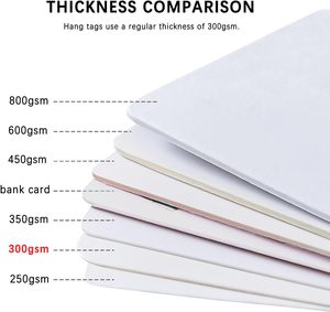 Étiquettes volantes personnalisées de luxe en carton premium, avec logo estampé à chaud or, pour vêtements de marque, vente en gros, avec cordon - Product Image 3