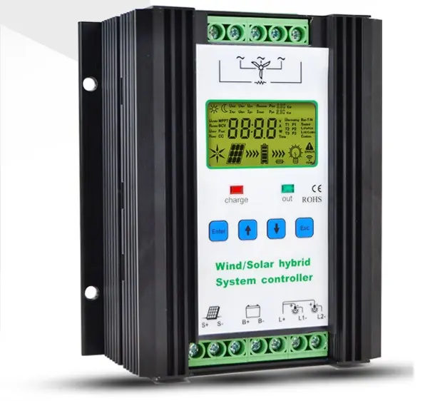 PWM PV Solar Wind Hybrid solar charge Controller For Vertical Wind Turbine 1000W Wind Turbine solar panel 48V Factory Best Price