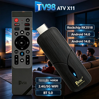 Precio Promocional 2026 TV98 X11 Android 14.0 TV Stick 4K con WiFi 2.4G/5G y Control Remoto por Voz, Dongle Fire Stick TV