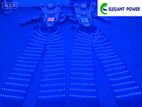 Costume de robot LED programmable avec écran d'affichage, combinaison lumineuse pleine couleur pour spectacle sur scène, soirée DJ et performance en boîte de nuit