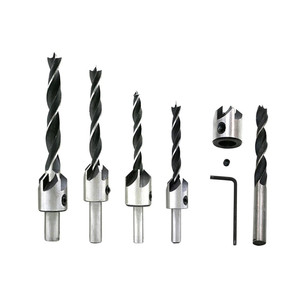 4 Pcs Flute Hss Countersink Drill Bit Set Carpentry <strong>Reamer</strong> Woodworking <strong>Chamfer</strong> <strong>Tool</strong> 3-6mm End Milling Screw Hole Wood Drill Bit - Product Image 2