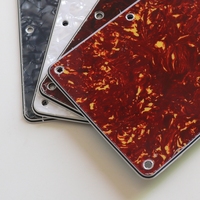 Donlis Quality Celluloid Tortoise ST Guitar Back Plates 4Ply for 6 String Electric Tremolo Cover Plate