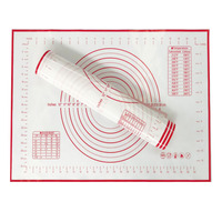Tapis de pâtisserie en silicone platine 26x29cm, résistant à la chaleur, antiadhésif, écologique, recyclable, inodore
