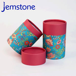 Boîte d'emballage cylindrique en carton kraft pour capsules de gel alimentaire à base de plantes, design personnalisé, recyclable, tube en papier pour thé - Product Image 5