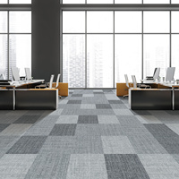 Alfombra de Nylon Ignífuga para Empalmar, Color Liso, para Uso Comercial en Edificios de Oficinas
