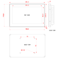 PC industriel Android 13 de 7 pouces à écran tactile LCD, directement de l'usine, pour machine à café, purificateur d'eau, distributeur automatique